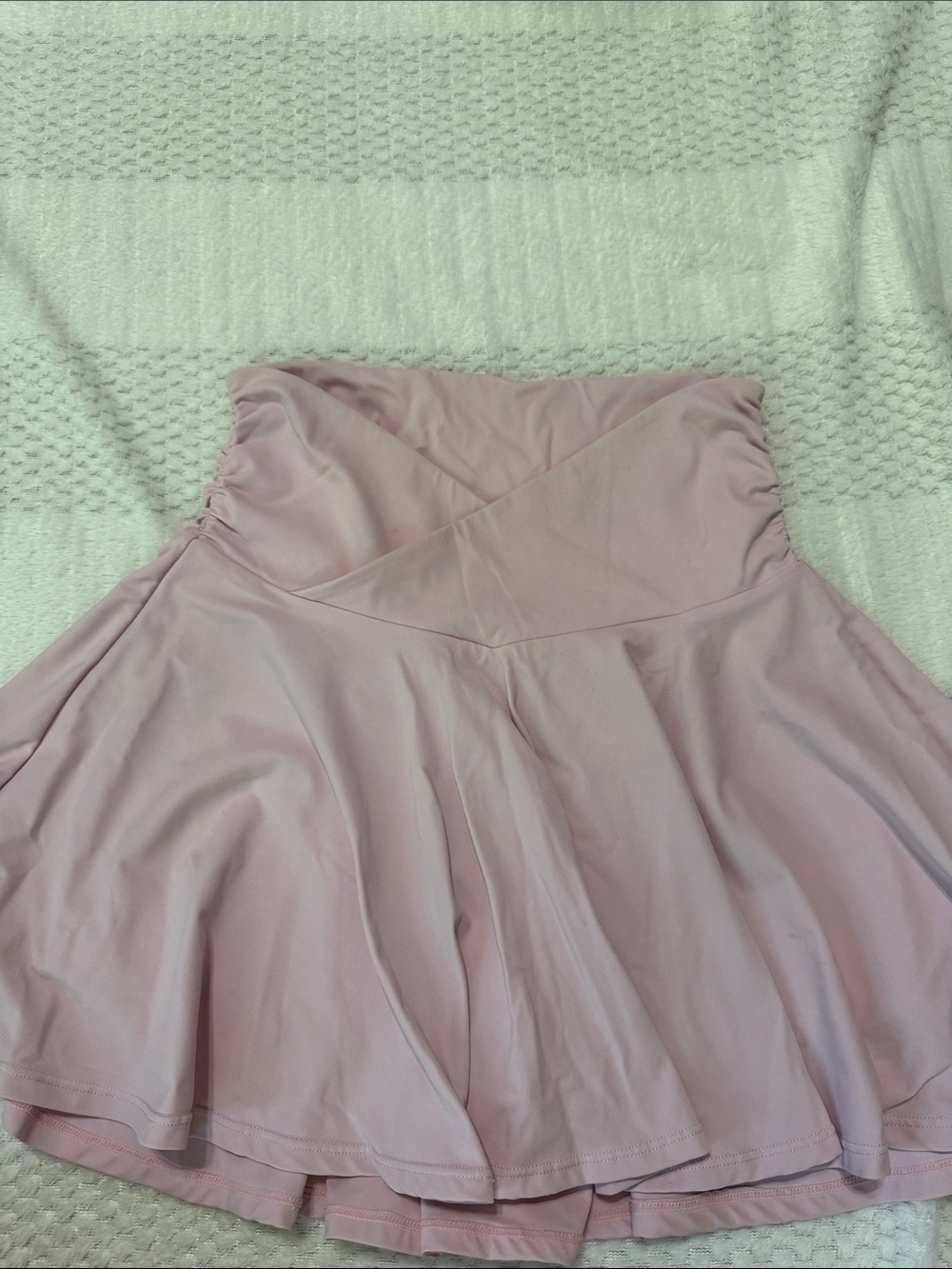 Mono B Light Pink Flared Mini Skirt